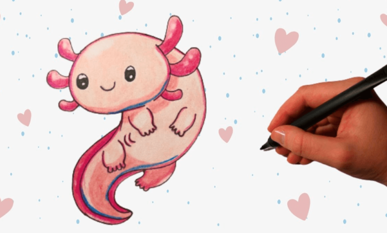 Cute:3bn4iyqag_E= How to Draw a Axolotl