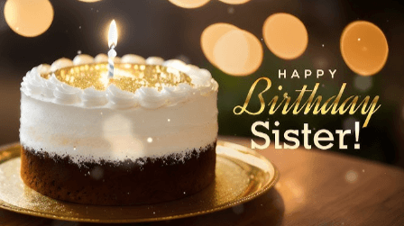 Animated:87t1e3dpujc= Happy Birthday Sister