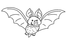 Outline:9uwqeznafki= Bat Drawing