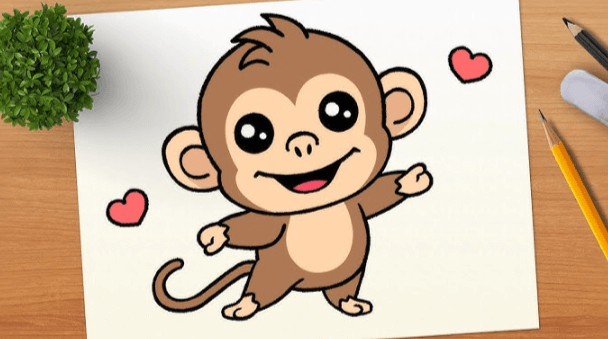 Drawing:Mdvn-My4his= Easy:6jtj9hur0h4= Monkey